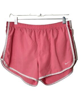 Nike Womens S Athletic Running Shorts Pink Dri-FIT Tempo Lined Sporty Activewear
